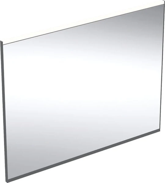 Geberit Option Plus Square Lichtspiegel 90x70x3.5cm, schwarz matt/Aluminium eloxiert
