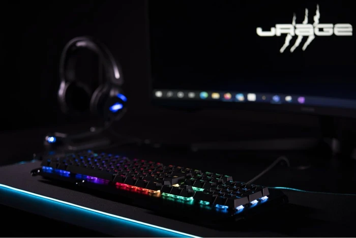 Hama uRage Exodus 800 Mechanical Gaming Keyboard, LEDs RGB, Gaote Outemu BLUE, USB, DE