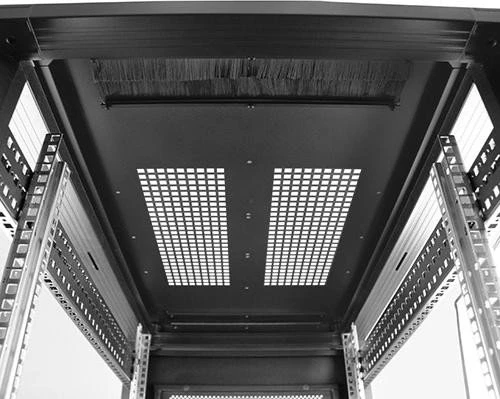 StarTech RK2536BKF Serverschrank 25HE, mit Rollen, Sicherheitsglastür, schwarz, 1000mm tief