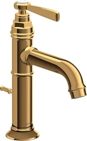 Hansgrohe Axor Montreux Einhebel-Waschbeckenarmatur 100 mit Hebelgriff und Ablauffernbedienung polished goldoptik