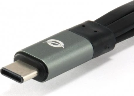 Conceptronic HUBBIES grau USB-Hub, 1x USB-A 3.0, 2x USB-A 2.0, USB-C 3.0 [Stecker]
