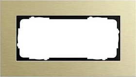 Gira Esprit Abdeckrahmen Aluminium Hellgold 2fach ohne Mittelsteg