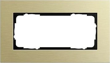 Gira Esprit Abdeckrahmen Aluminium Hellgold 2fach ohne Mittelsteg