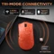 Yunzii M2 Dual 8K Custom Wireless Gaming Maus, orange, USB/Bluetooth Vorschaubild