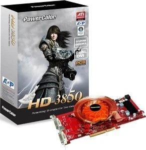 PowerColor Radeon HD 3850 PCS, 512MB DDR3, 2x DVI, TV-out