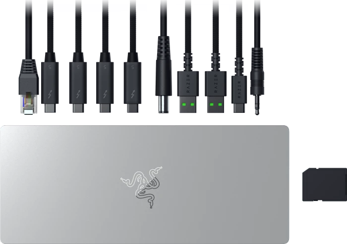 Razer Thunderbolt 5 Dock, weiß, EU, Thunderbolt 5 [Buchse]
