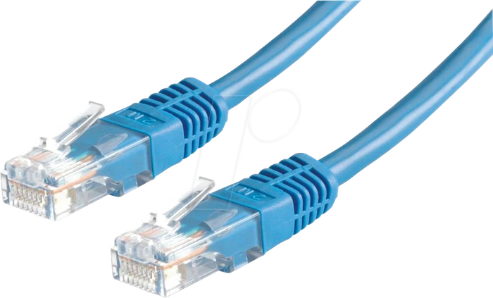 Value Patchkabel, Cat6, U/UTP, RJ-45/RJ-45, 0.5m, blau
