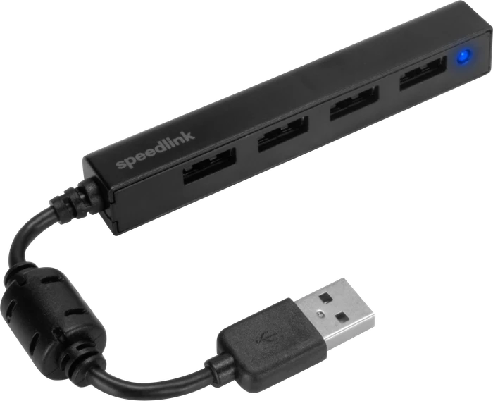 Speedlink Snappy Slim 4-Port USB-Hub passiv, USB-A 2.0 [Stecker]