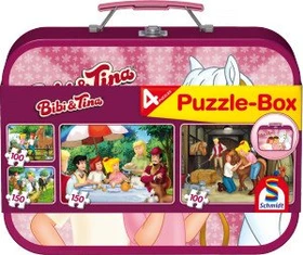 Schmidt Spiele Bibi & Tina Puzzle-Box - im Metallkoffer
