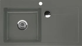 systemceram Stema 90 F Einbau Becken links lava