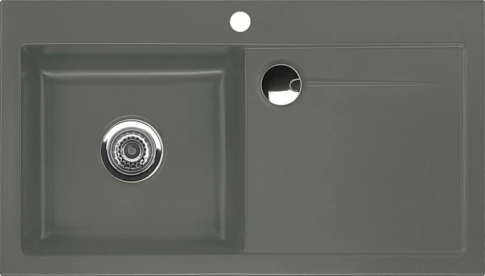 systemceram Stema 90 F Einbau Becken links lava