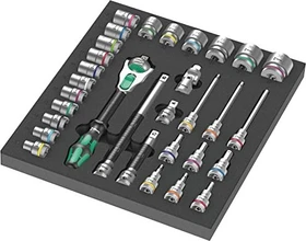 Wera 9722 8000 C Zyklop Bitset/Steckschlüsselsatz, 31-tlg.