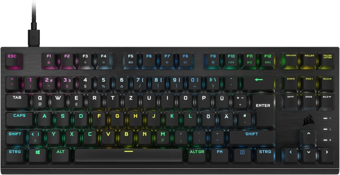 Corsair K60 PRO TKL RGB, Corsair OPX, USB, DE