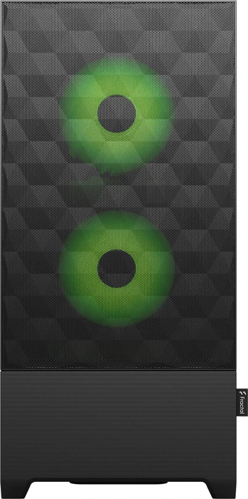 Fractal Design Pop Air RGB Green Core TG Clear Tint, Glasfenster