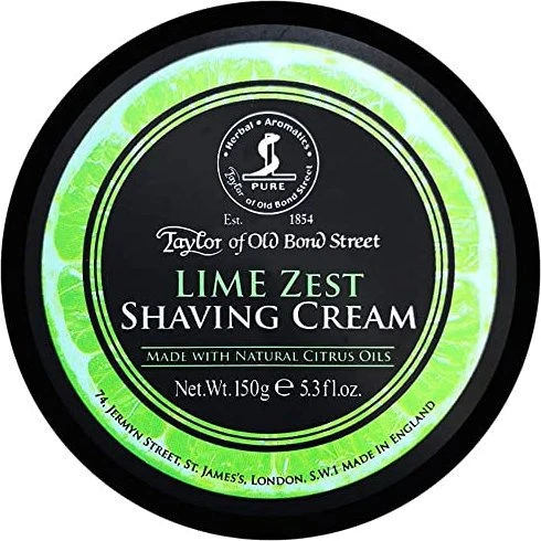 Taylor of Old Bond Street Lime Zest Rasiercreme, 150g