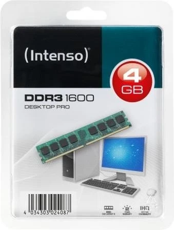 Intenso Desktop Pro UDIMM 4GB, DDR3-1600, CL11