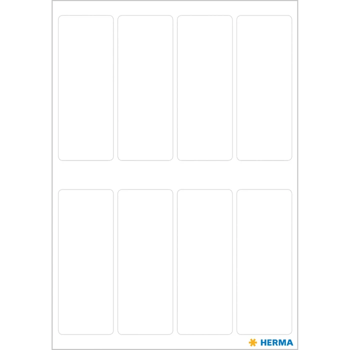 Herma Vielzwecketiketten, 20x50mm, weiß, 7 Blatt (56 Etiketten)