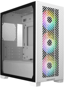 Cooler Master Elite 301 White, weiß, Glasfenster