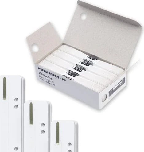 Elba Einhänge-Heftstreifen Schnellhefter, Sonderformat, weiß, 100er-Pack