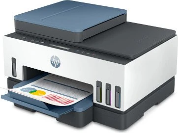 HP Smart Tank 7306 All-in-One dunkelblaue Akzente, Tinte, mehrfarbig