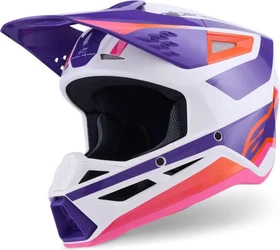 Alpinestars S-M3 Heat weiß/violett/rosa