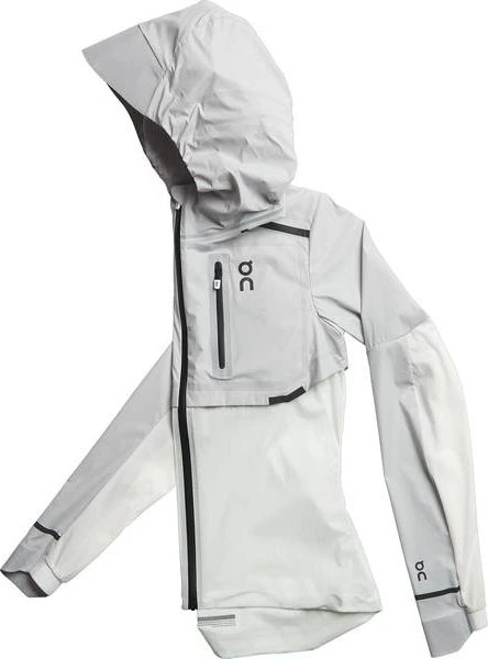 On Weather Laufjacke grau/weiß (Damen)