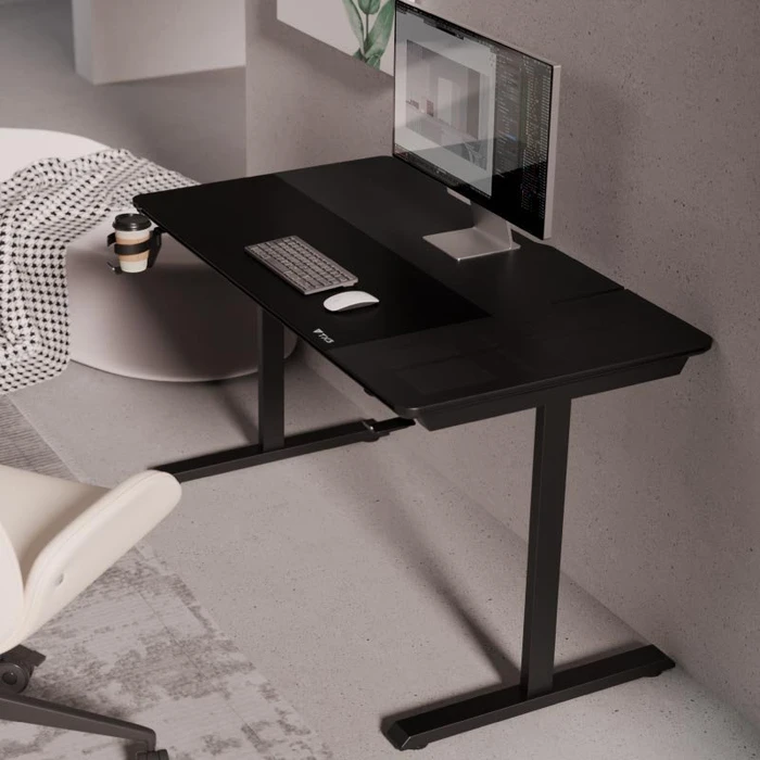Thunder X3 LAB-X Lite Schreibtisch 130x70cm schwarz/schwarz