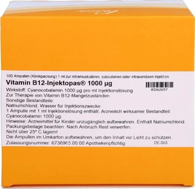 Vitamin B12 Injektopas 1000µg Injektionslösung, 100ml (100x 1ml)