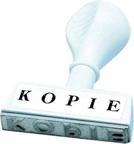 Wedo Textstempel mit Motiv KOPIE, weiß