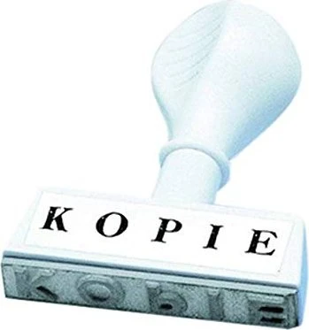 Wedo Textstempel mit Motiv KOPIE, weiß