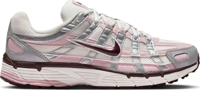 Nike P-6000 summit white/plum chalk/burgundy crush/black (Damen)