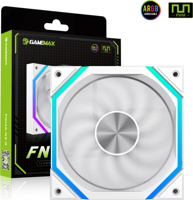 GameMax FN12A-N2-W, weiß, 120mm