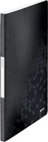 Leitz WOW Sichtbuch, A4, schwarz, inkl. 20 Klarsichthüllen