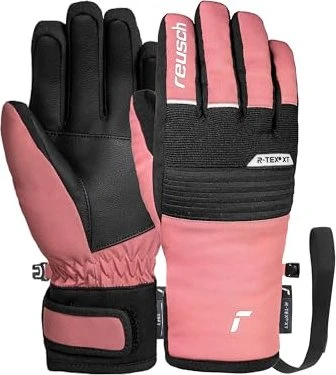 Reusch Benji R-Tex XT Skihandschuhe black/wild rose (Junior)