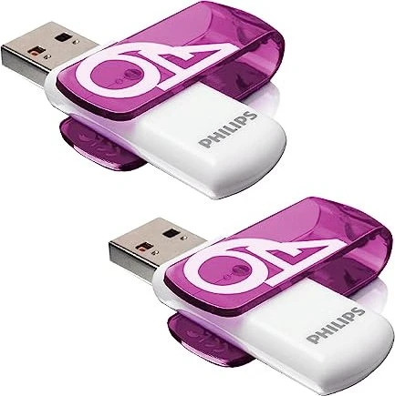 Philips Vivid Edition 64GB, USB-A, USB 2.0, 2er-Pack