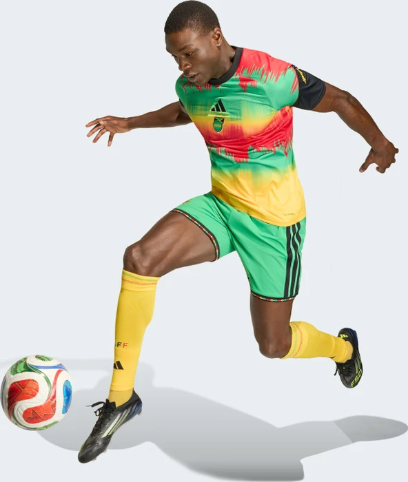 adidas Jamaika 26 x Bob Marley Home 2026 Aufwärmtrikot kurzarm (Herren)