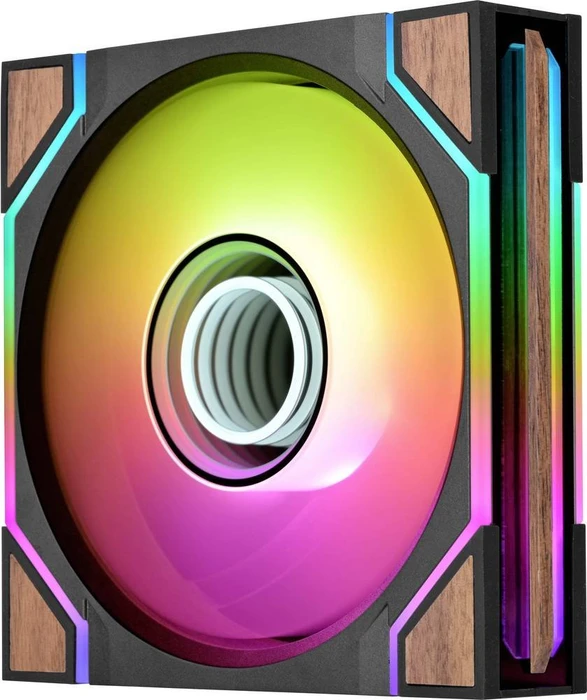Thermaltake SWAFAN 120 EX INFINITY ARGB Sync Wood Edition, braun, 124mm, 3er-Pack