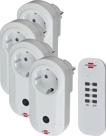 Brennenstuhl RC CE1 4001 Comfort-Line, 4er Funksteckdosen-Set mit Fernbedienung