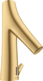 Hansgrohe Axor Starck Organic elektrische Waschbeckenarmatur mit Temperaturregulierung und Netzanschluss brushed gold optic