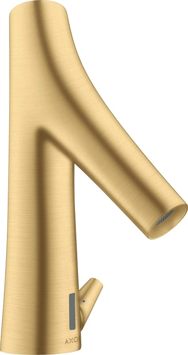 Hansgrohe Axor Starck Organic elektrische Waschbeckenarmatur mit Temperaturregulierung und Netzanschluss brushed gold optic