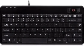 Perixx Periboard-505H PLUS Wired Trackball Keyboard, USB, US (10970)