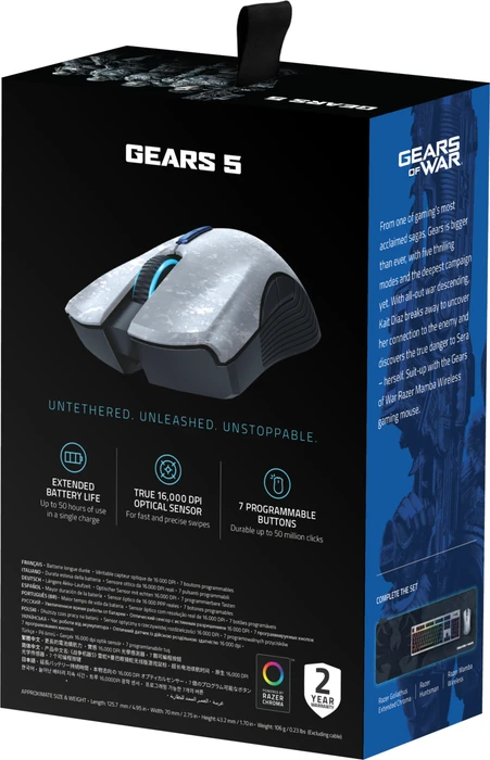 Razer Mamba Wireless Gears 5 Edition, USB