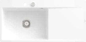 Villeroy & Boch Subway Style 60 flat flächenbündig Becken links mit Ablauffernbedienung weiß alpin