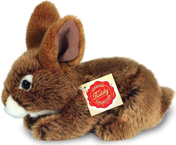 Teddy Hermann Hase sitzend 19cm braun