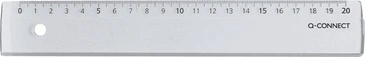Q-Connect Lineal 20cm, transparent