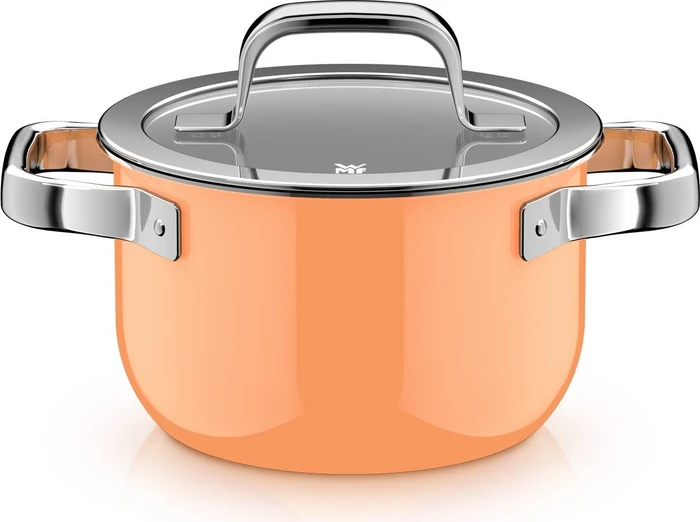 WMF Fusiontec Mineral Pro Kochtopf-Set papaya orange, 4-tlg.
