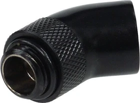 Alphacool HF Winkeladapter 45° G1/4", deep black