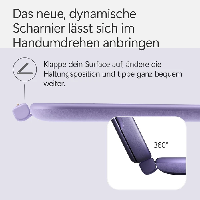Microsoft Surface Pro 12" Keyboard Slim Pen 2 Bundle mit Copilot-Taste, violett, DE