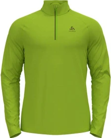 Odlo Besso Midlayer Half Zip Funktionsshirt langarm lime green (Herren)