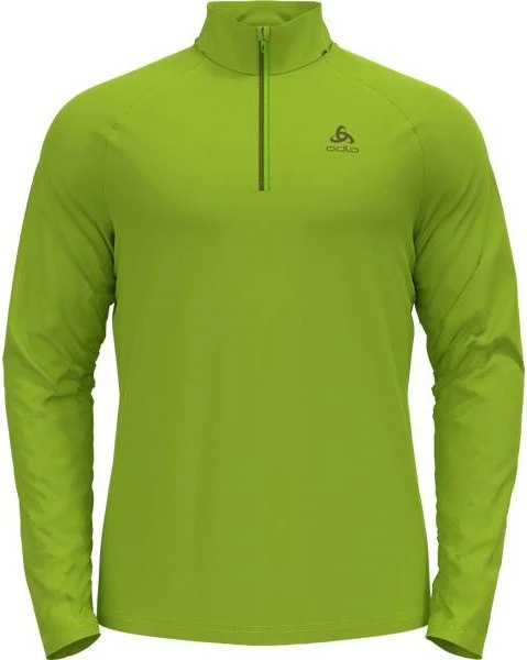 Odlo Besso Midlayer Half Zip Funktionsshirt langarm lime green (Herren)
